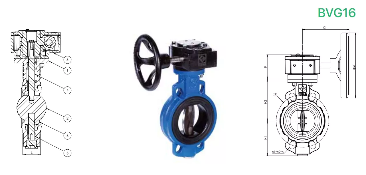 شیر پروانه‌ ای ویفری گیربکسی فارآب